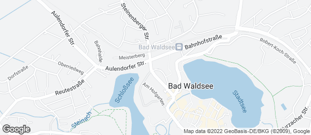 Karte mit Standort von Der Bäcker Mayer Bad Waldsee