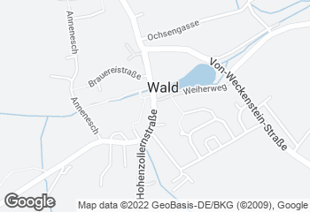 Karte mit Standort von Bäckerei Gabler