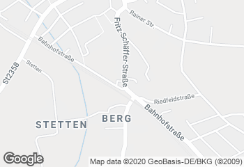 Karte mit Standort von Bäckerei Schiedermeier