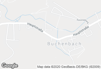 Karte mit Standort von Bäckerei Kreutz Filiale Buchenbach