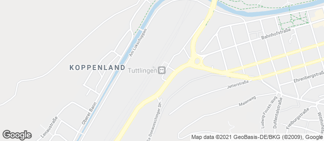 Karte mit Standort von Backhaus Licht GmbH - Tuttlingen BHF