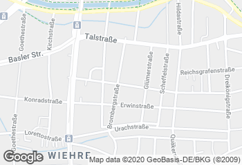 Karte mit Standort von Bäckerei Bühler