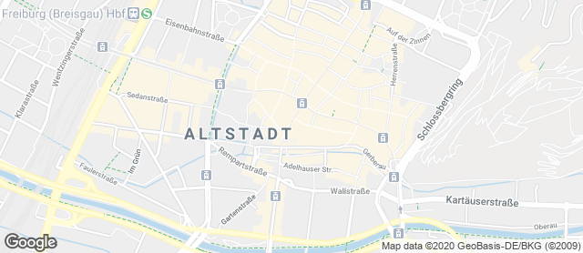 Karte mit Standort von Reiß Beck GmbH & Co. KG Innenstadt