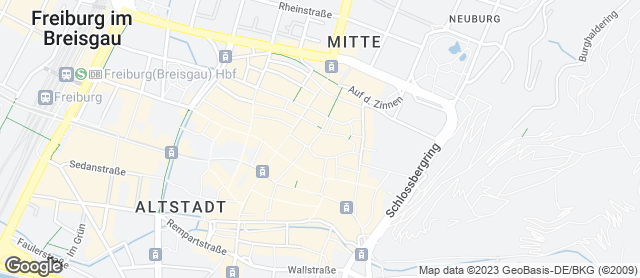 Karte mit Standort von Reiß Beck GmbH & Co. KG Innenstadt