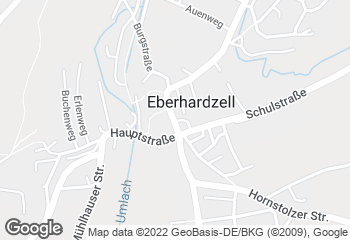 Karte mit Standort von Stadt-Cafe´Hampp GmbH Fil. Eberhardzell