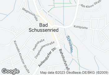 Karte mit Standort von Bäckerei Usenbenz GmbH