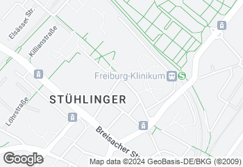 Karte mit Standort von Reiß Beck GmbH & Co. KG  Uniklinik