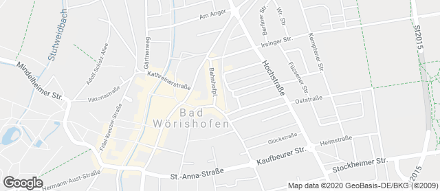 Karte mit Standort von Bäckerei Landbäckerei Sinz GmbH