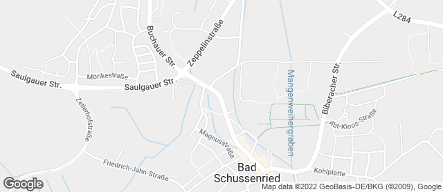 Karte mit Standort von ZollHaus Bad Schussenried