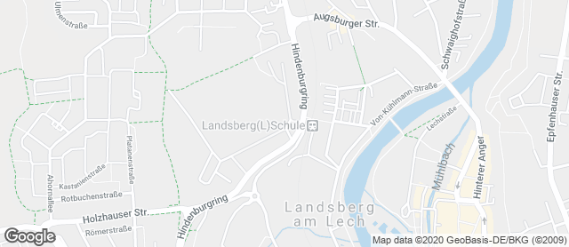 Karte mit Standort von Jva Landsberg Am Lech