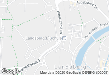 Karte mit Standort von Jva Landsberg Am Lech