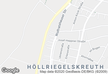Karte mit Standort von Ihle-Café im AEZ
