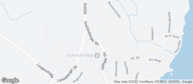 Karte mit Standort von Bäckerei Konditorei Café Manhart