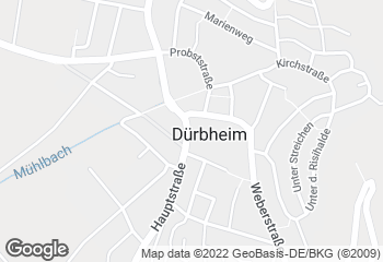 Karte mit Standort von Backhaus Licht GmbH Dürbheim