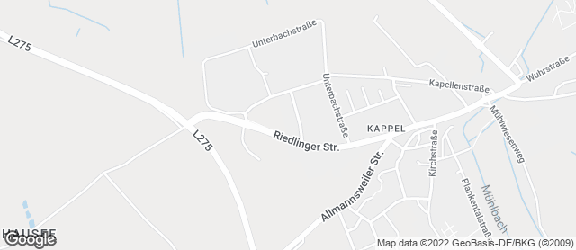 Karte mit Standort von Bäckerei Zoll