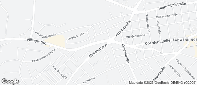Karte mit Standort von Alte Ziegelei im REWE VS-Schwenningen
