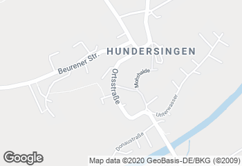 Karte mit Standort von Bäckerei Hinderhofer