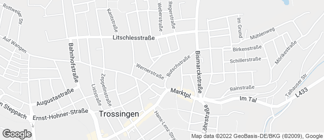 Karte mit Standort von Sternenbäck