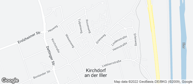 Karte mit Standort von Bäckerei Grieser GmbH & Co. KG