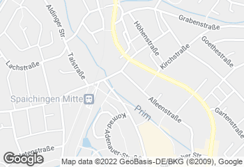 Karte mit Standort von Backhaus Licht GmbH Spaichingen