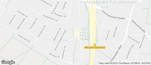 Karte mit Standort von Ihle-Café im AEZ Königswieserstr München