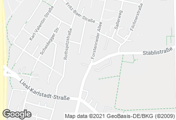 Karte mit Standort von Bäckerei Reis