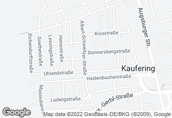 Karte mit Standort von Bäckerei Konditorei Café Manhart