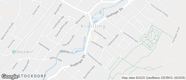 Karte mit Standort von Ihle - Edeka Krailling