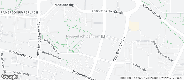Karte mit Standort von Bäckerei Traublinger - Ollenhauerstr. 6 (pep-EKZ)