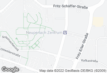 Karte mit Standort von Bäckerei Traublinger - Ollenhauerstr. 6 (pep-EKZ)