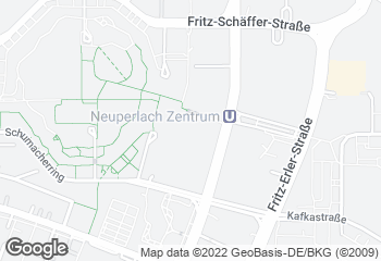Karte mit Standort von Bäckerei Traublinger - Brotliebe - Ollenhauerstr. 12 (pep-EKZ)