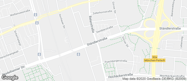 Karte mit Standort von Cafe Balanstraße München