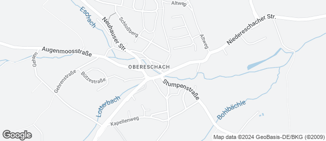 Karte mit Standort von Bäckerei Tritschler