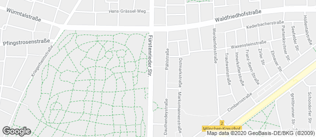 Karte mit Standort von Ihle Edeka Fürstenrieder Straße 273 München