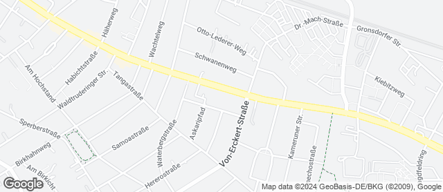 Karte mit Standort von Bäckerei Backstube Wünsche GmbH