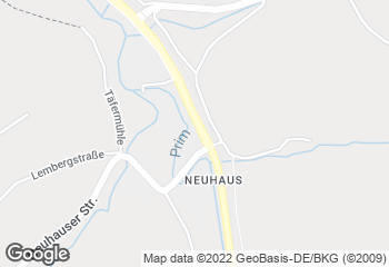Karte mit Standort von Backhaus Licht GmbH - Neuhaus