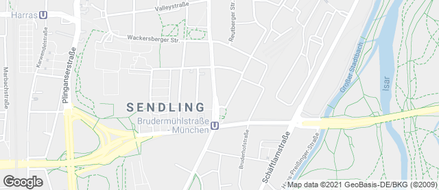 Karte mit Standort von Bäckerei Zöttl