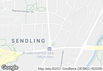 Karte mit Standort von Bäckerei Zöttl