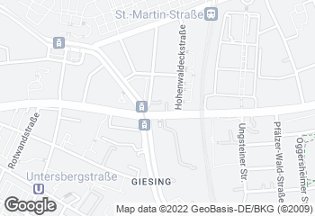 Karte mit Standort von Bäckerei Traublinger - Werinherstr. 65