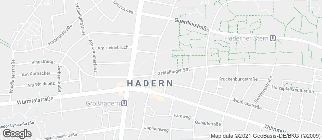Karte mit Standort von Privat Bäckerei Wimmer Gräfelfingerstraße