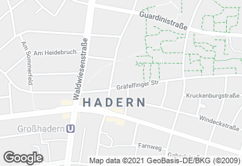 Karte mit Standort von Privat Bäckerei Wimmer Gräfelfingerstraße