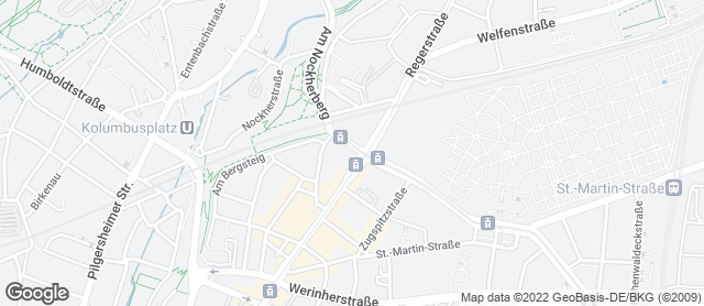 Karte mit Standort von Bäckerei Traublinger - Tegernseer Landstraße 14