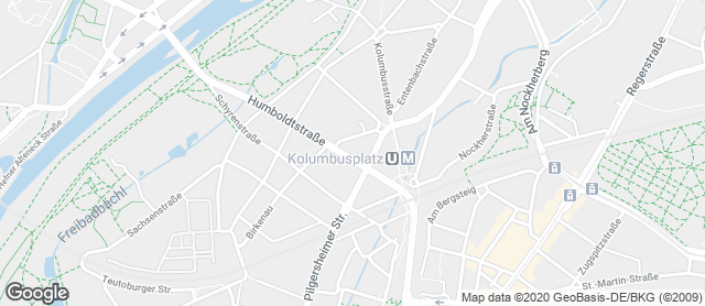 Karte mit Standort von Privat Bäckerei Wimmer Humboldtstraße