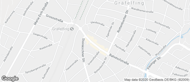 Karte mit Standort von Ihle-Café Gräfelfing