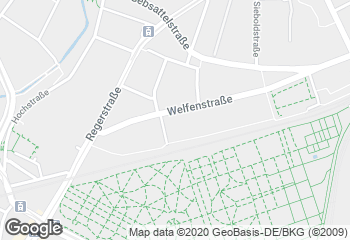 Karte mit Standort von Ihle-Café Welfenstraße