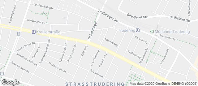 Karte mit Standort von Ihle Edeka Kreillerstraße München