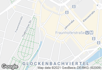 Karte mit Standort von Privat Bäckerei Wimmer Westermühlstraße