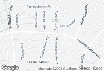 Karte mit Standort von Bäckerei Zöttl
