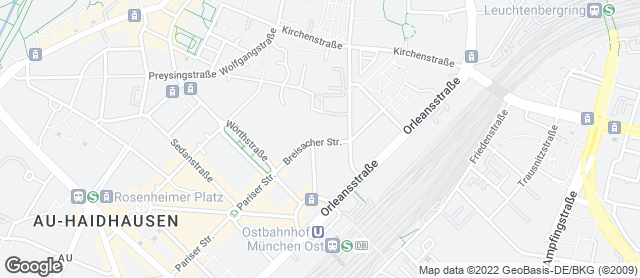 Karte mit Standort von Bäckerei Gürtner  München
