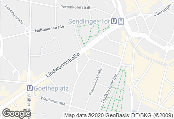 Karte mit Standort von Bäckerei Zöttl
